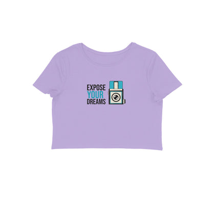 Expose your dreams crop top-Iris Lavender-Snapper Choice