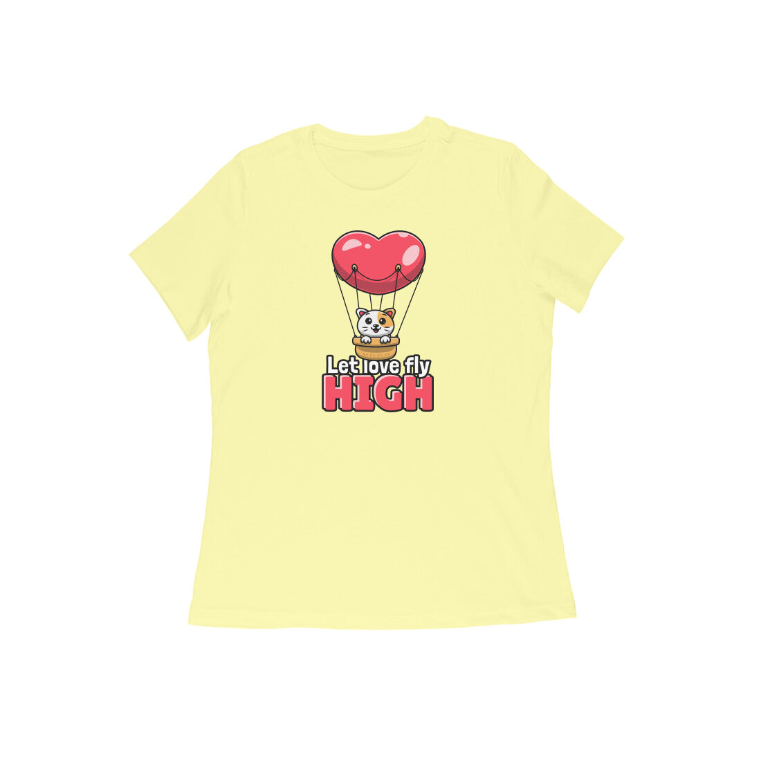 Fly High Women's tshirt-Butter Yellow-Snapper Choice