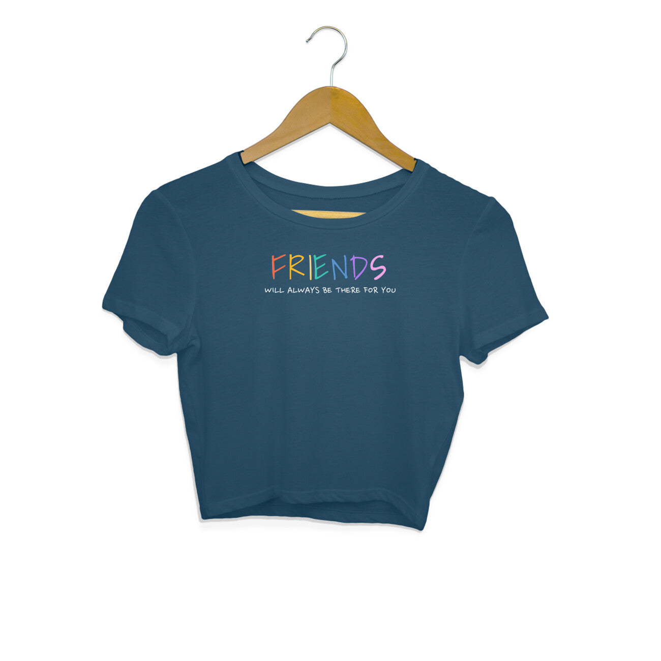 Friends Crop Top-Navy Blue-Snapper Choice