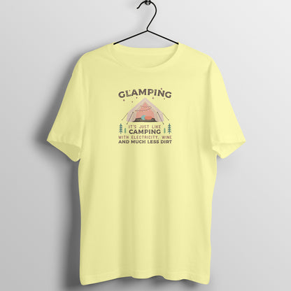 Glamping T-Shirt Butter Yellow - Snapper Choice