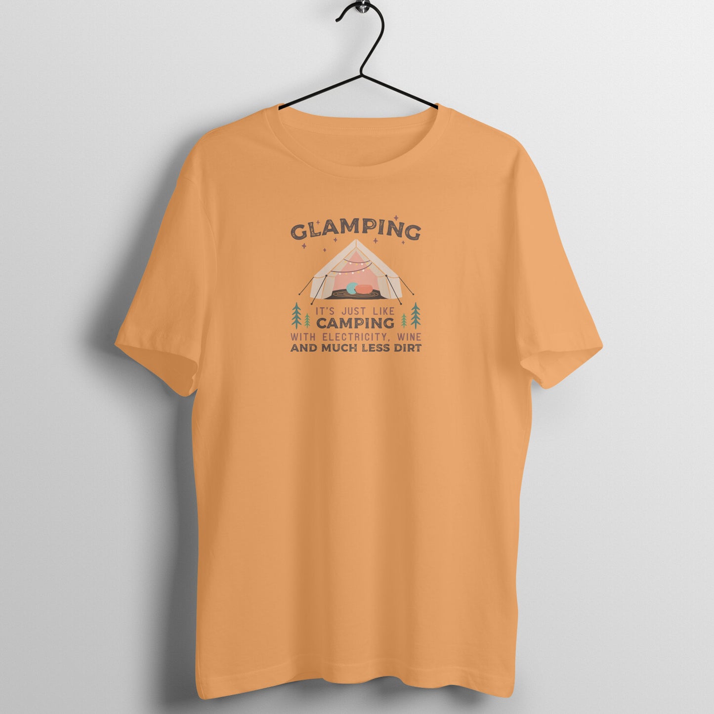 Glamping T-Shirt Mustard Yellow - Snapper Choice