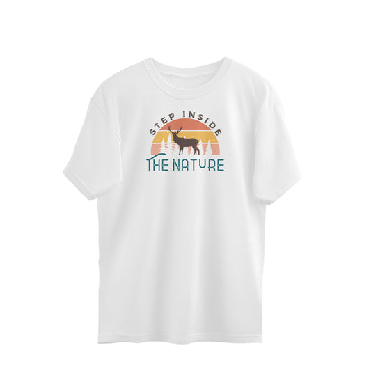 The Nature Oversized T-Shirt White - Snapper Choice