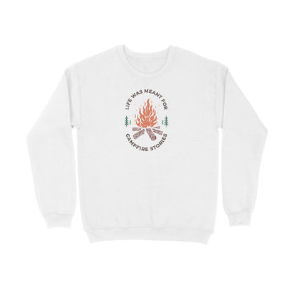 Campfire Stories Unisex Sweatshirt White - Snapper Choice