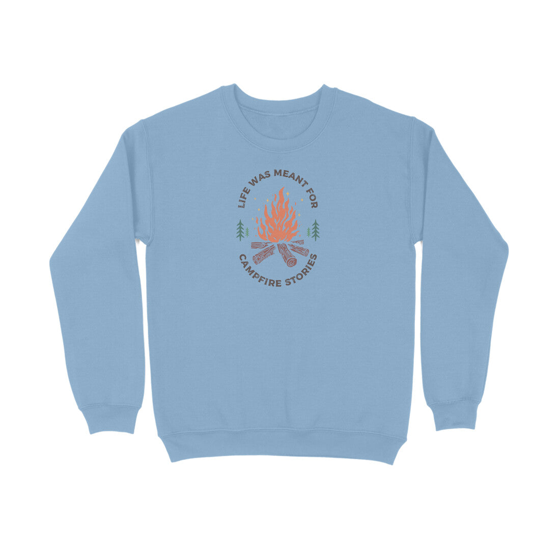 Campfire Stories Unisex Sweatshirt Baby Blue - Snapper Choice