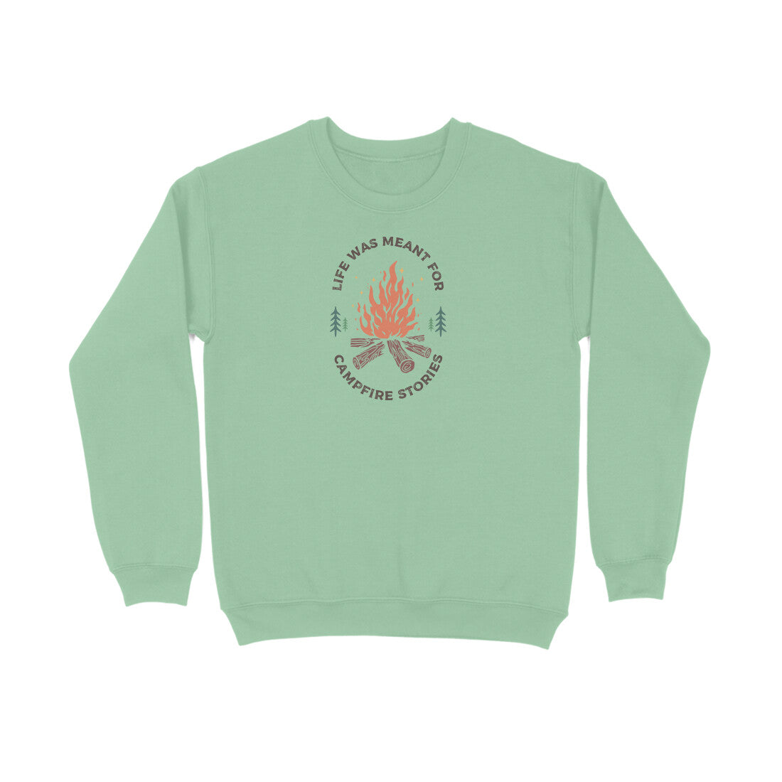 Campfire Stories Unisex Sweatshirt Mint Green - Snapper Choice