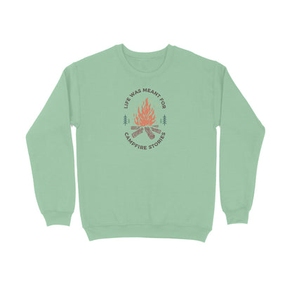 Campfire Stories Unisex Sweatshirt Mint Green - Snapper Choice