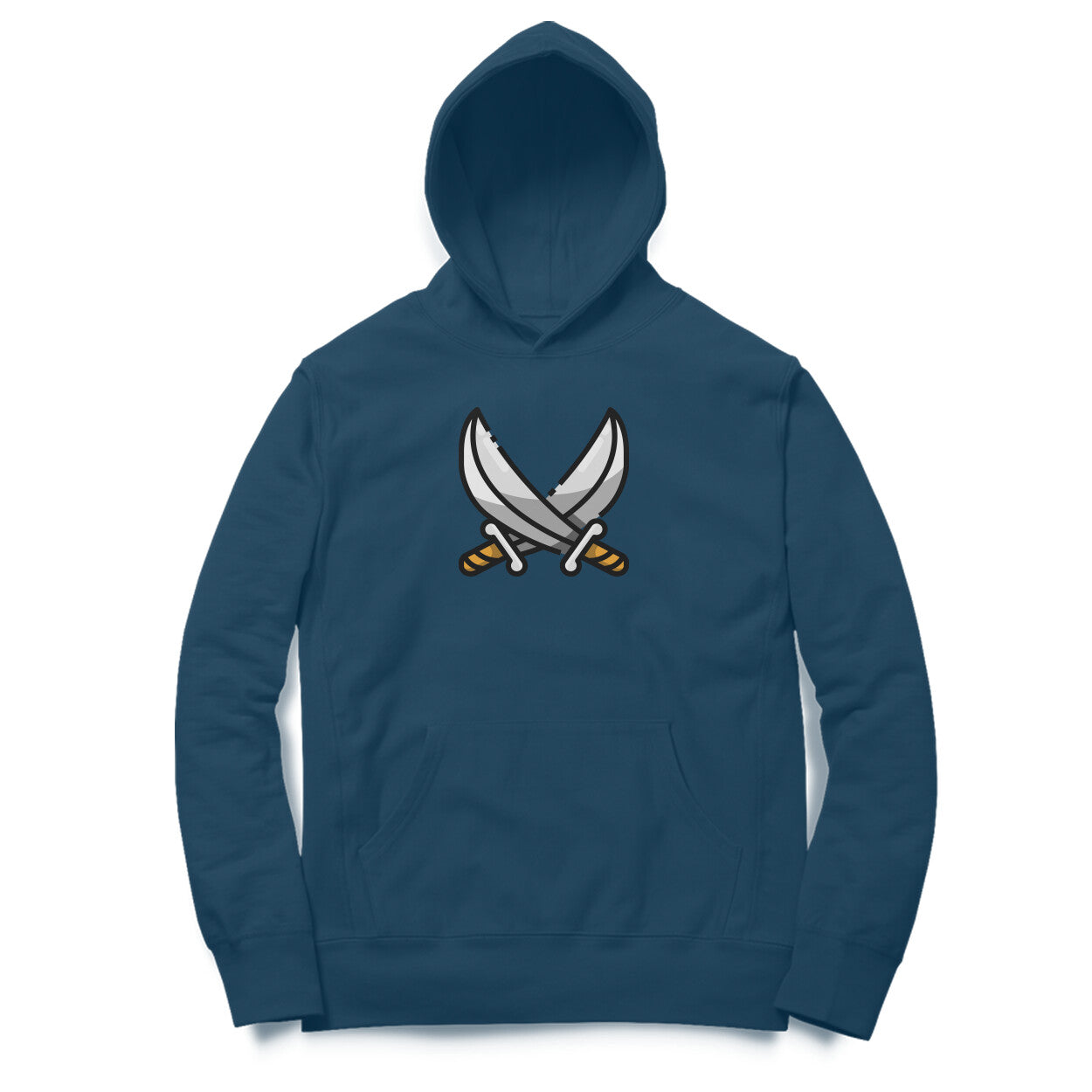 Pirate Unisex Hoodie Navy Blue - Snapper Choice