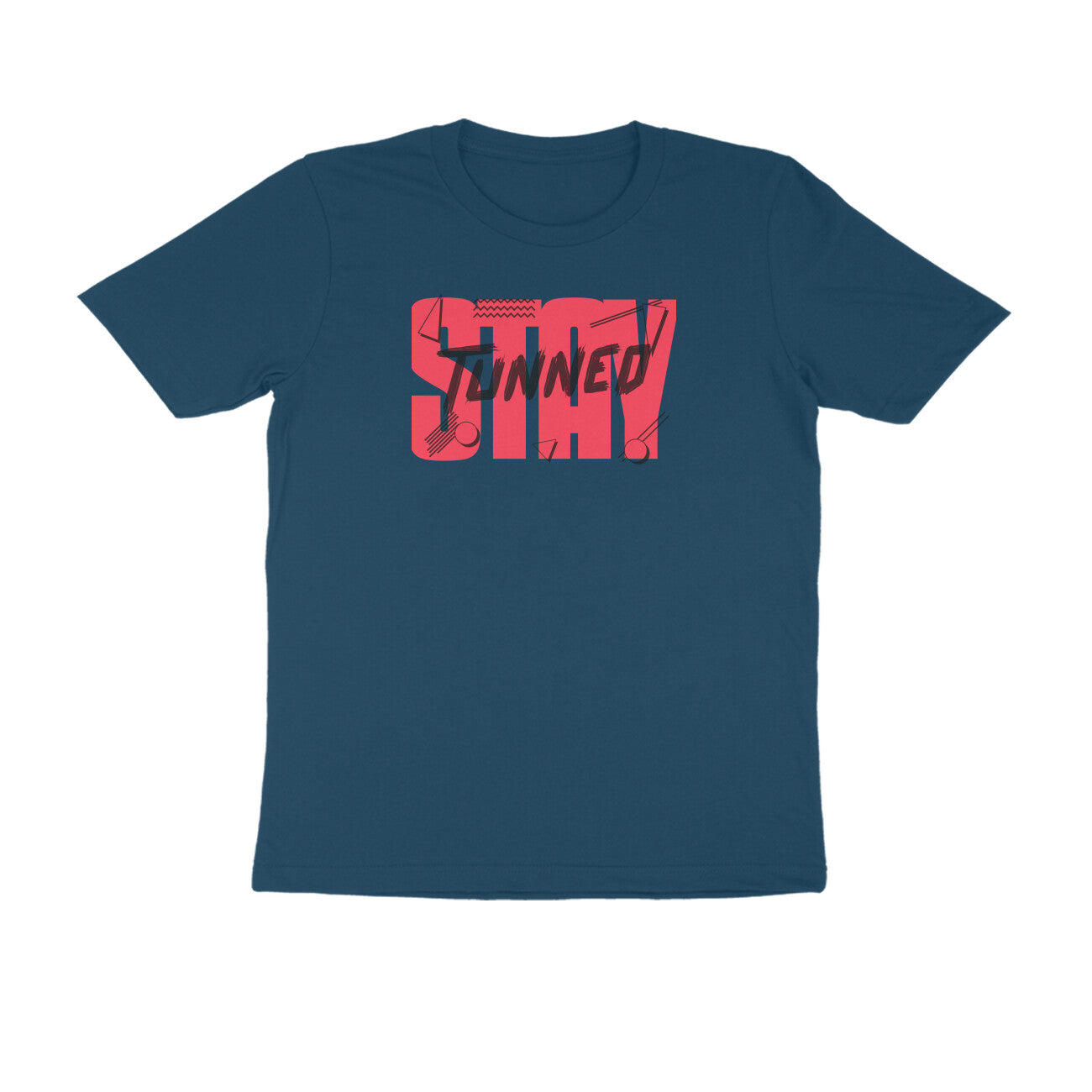 Stay Tunned Men's T-Shirt Navy Blue - Snapper Choice