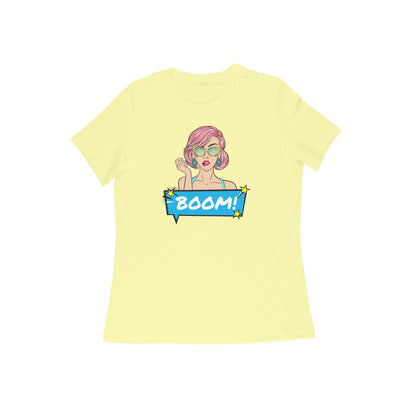 Boom Women's T-Shirt Butter Yellow - Snapper Choice