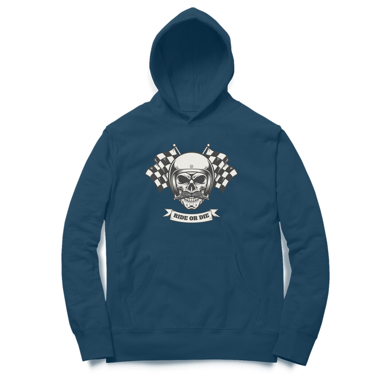 Ride or Die Hoodie Navy Blue - Snapper Choice