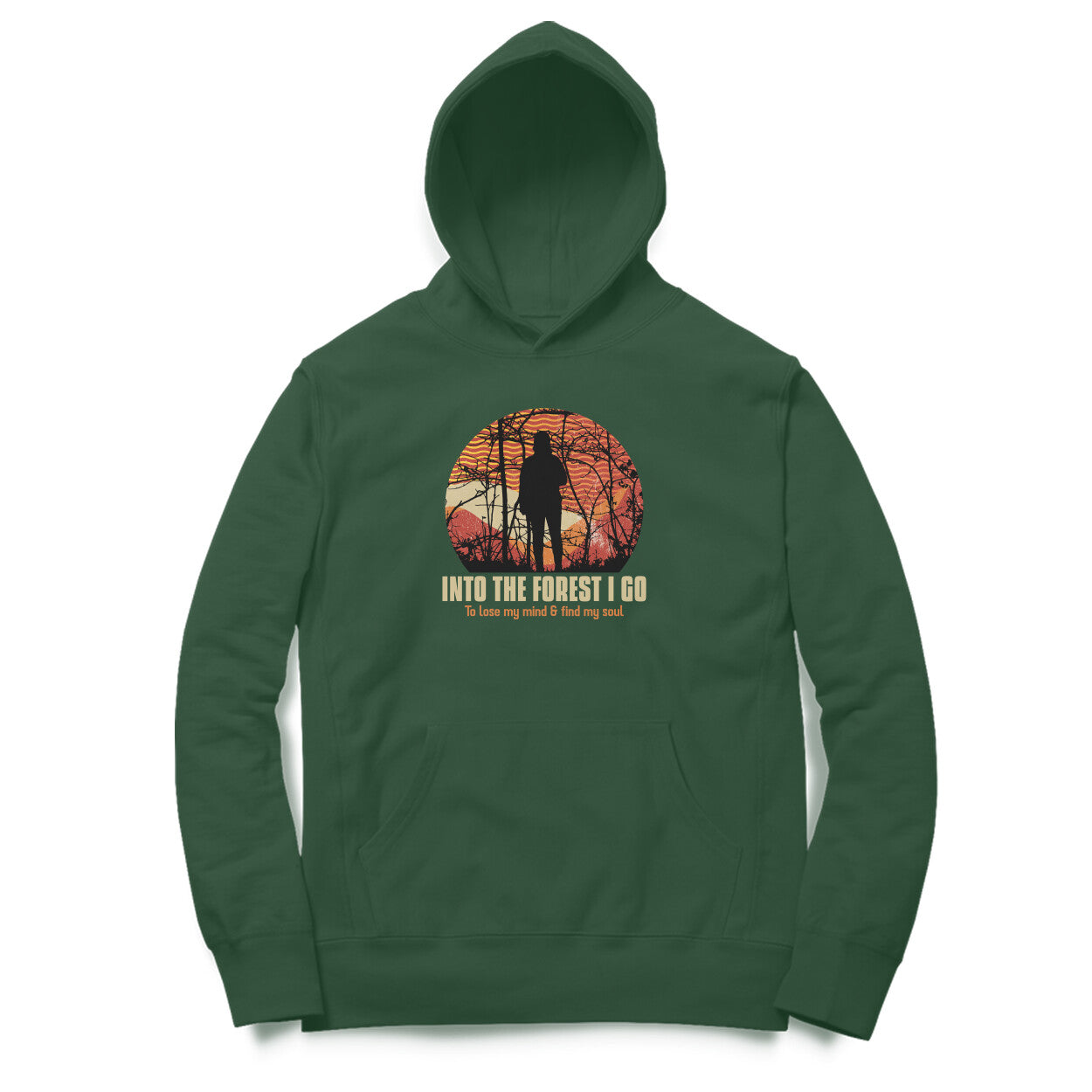 The Forest Unisex Hoodie Olive Green - Snapper Choice