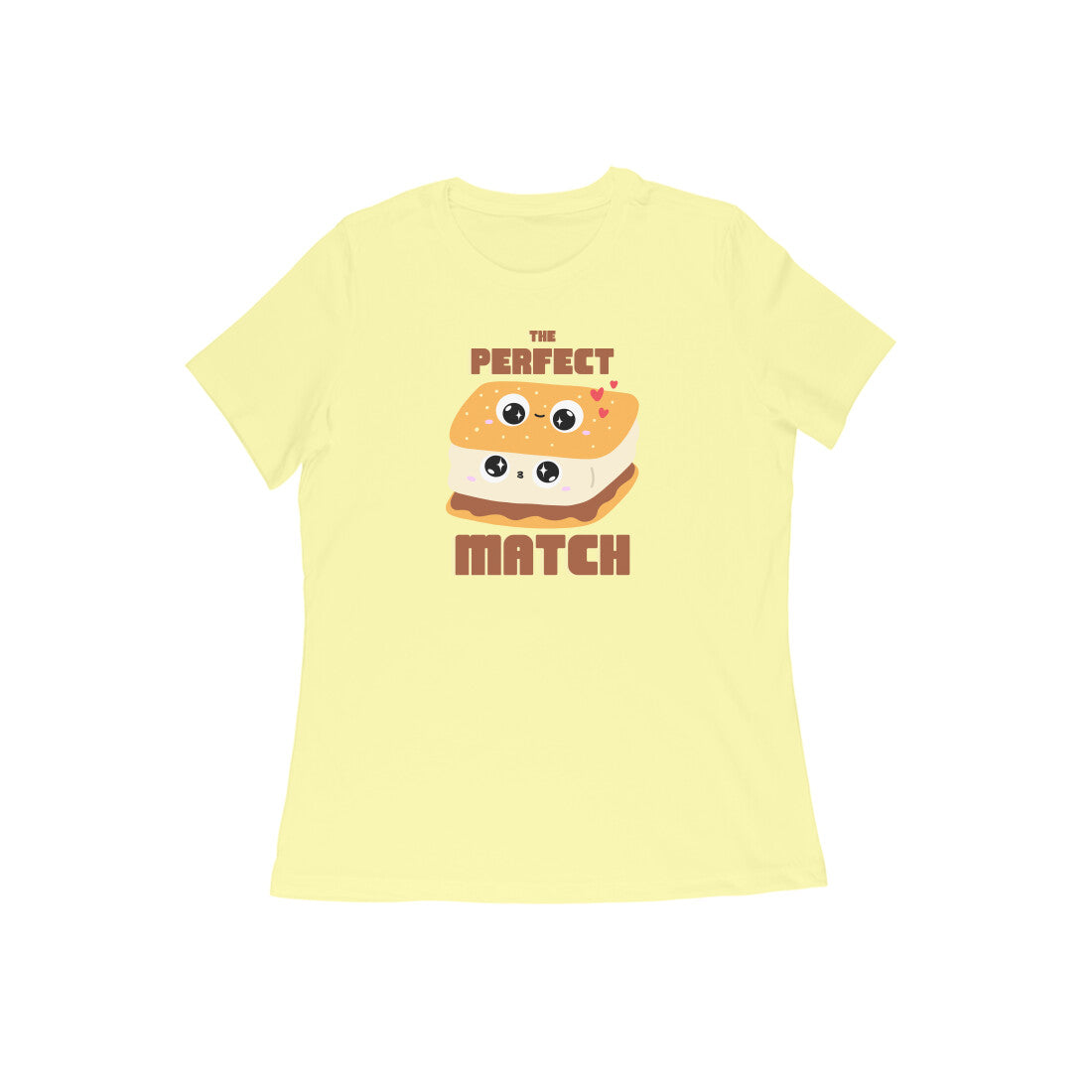 The perfect match Women's Tshirt Butter Yellow - Snapper Choice