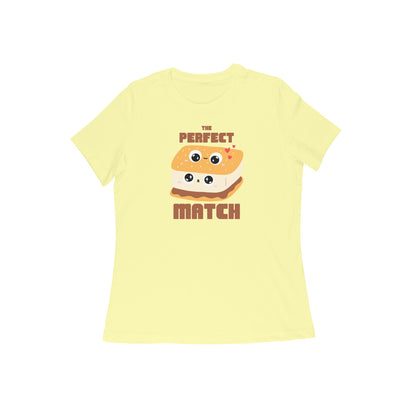 The perfect match Women's Tshirt Butter Yellow - Snapper Choice