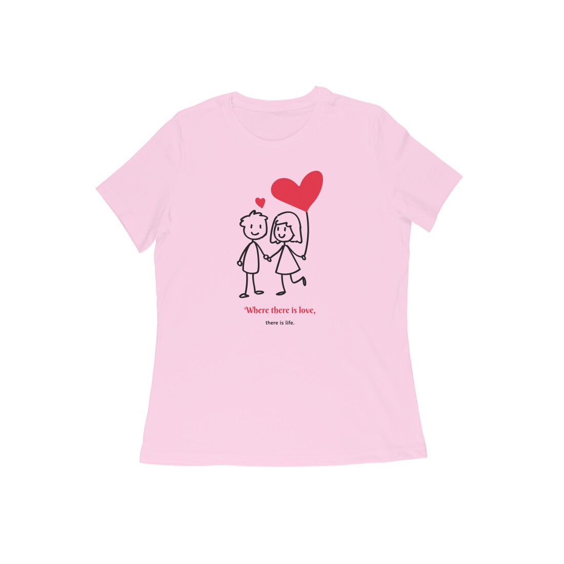 Couple Love Women's tshirt Light Pink - Snapper Choice