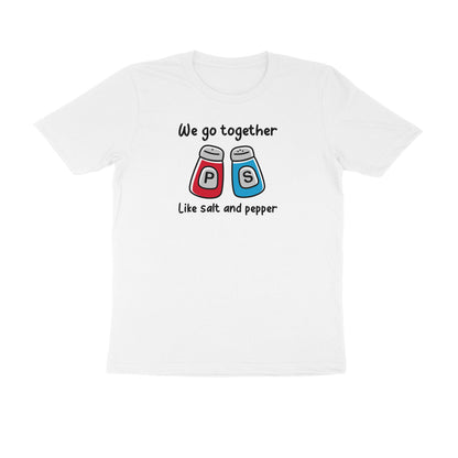 Salt & pepper Men's Tshirt White - Snapper Choice