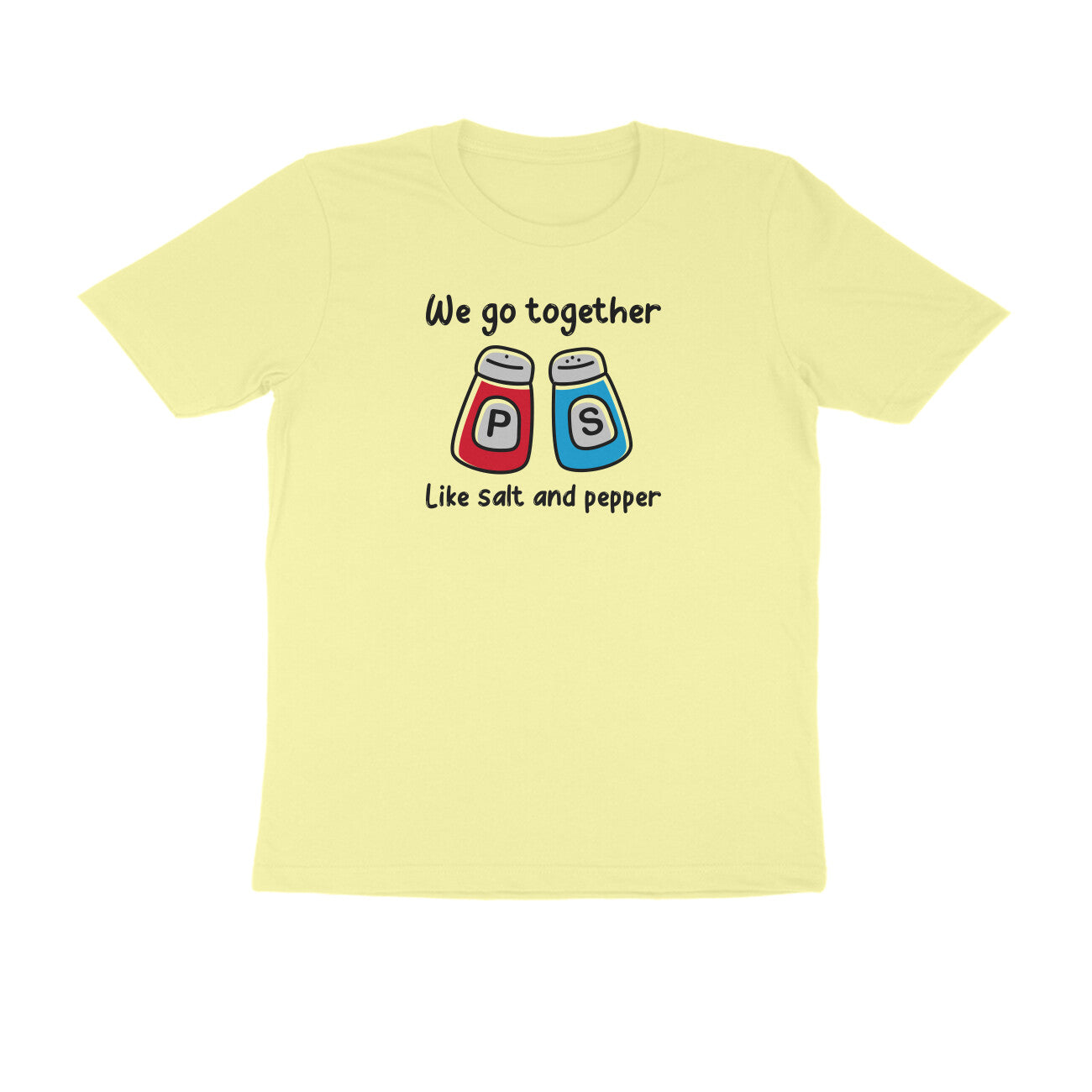 Salt & pepper Men's Tshirt Butter Yellow - Snapper Choice