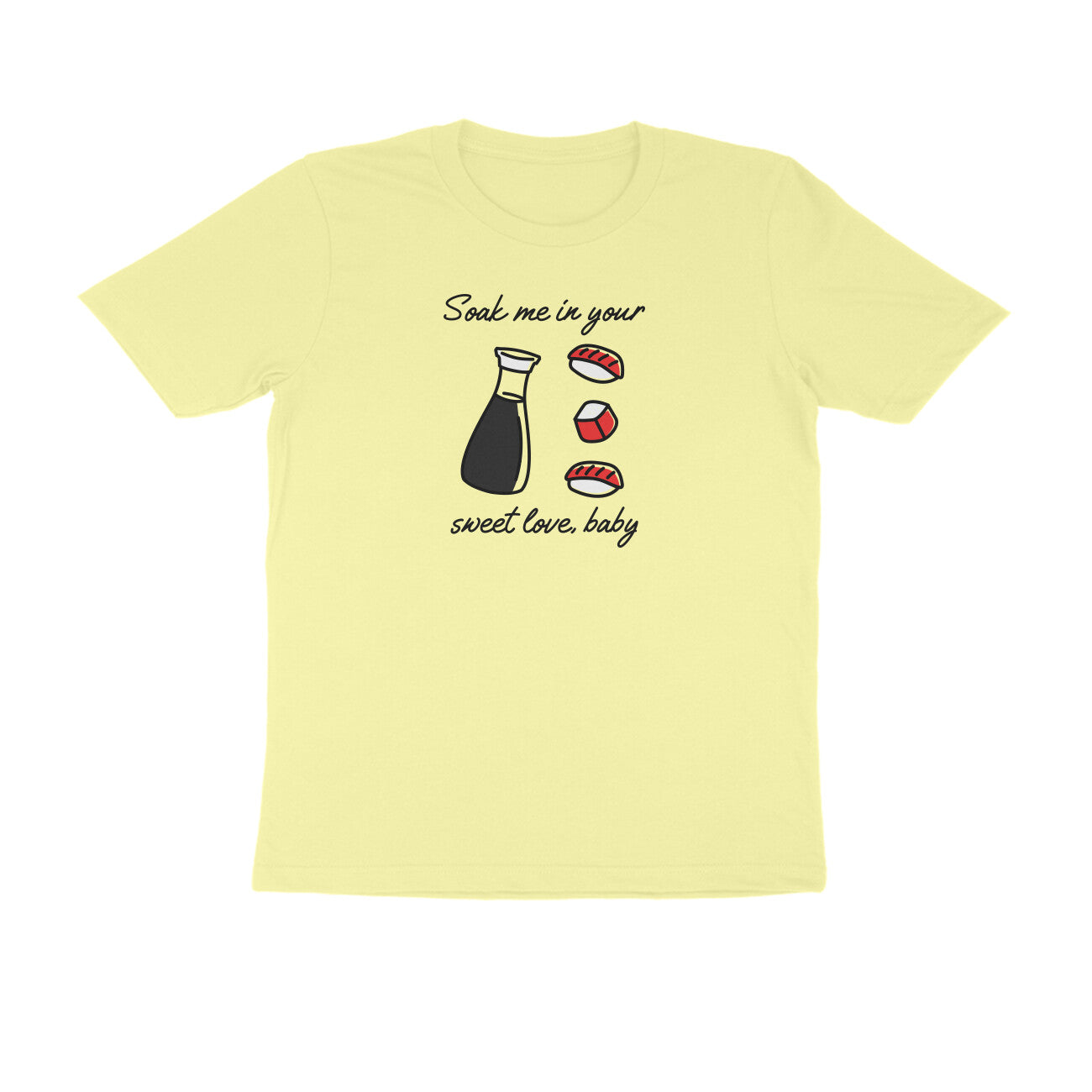 Sweet Love Men's tshirt Butter Yellow - Snapper Choice