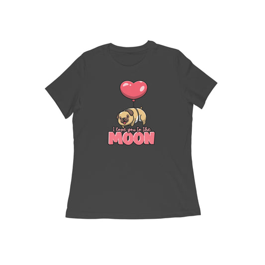 Moon Women's Tshirt Black - Snapper Choice