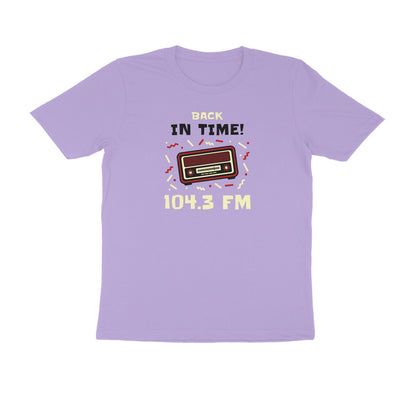 Back in time men's t-shirt Iris Lavender - Snapper Choice