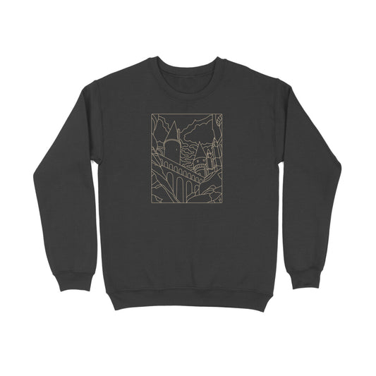 Castle Unisex Sweatshirt Black - Snapper Choice