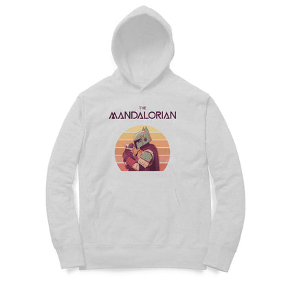 The Mandalorian unisex hoodie Melange Grey - Snapper Choice