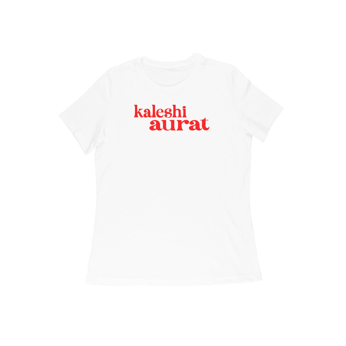 Kaleshi aurat women t-shirt- White -Snapper Choice