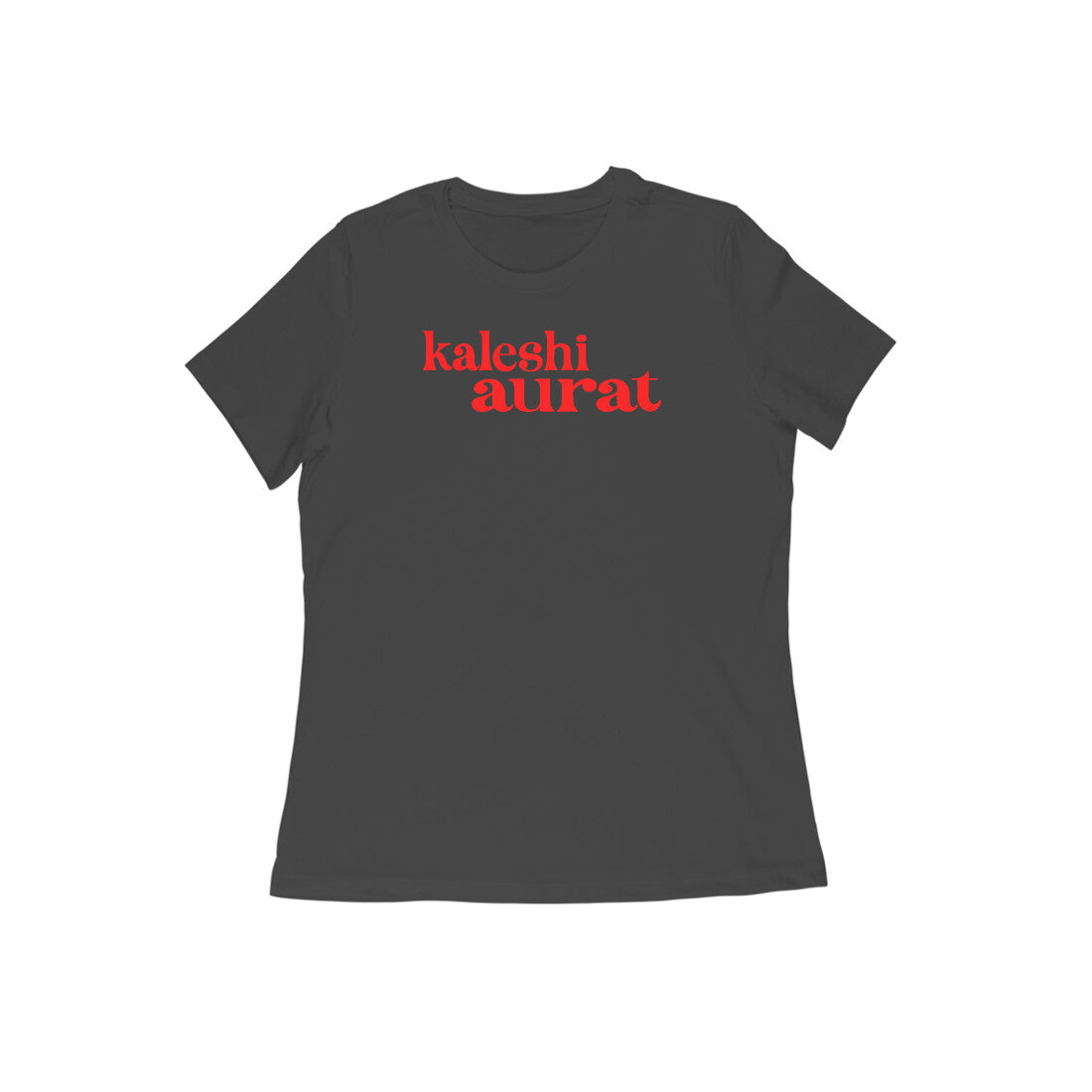 Kaleshi aurat women t-shirt- Black -Snapper Choice