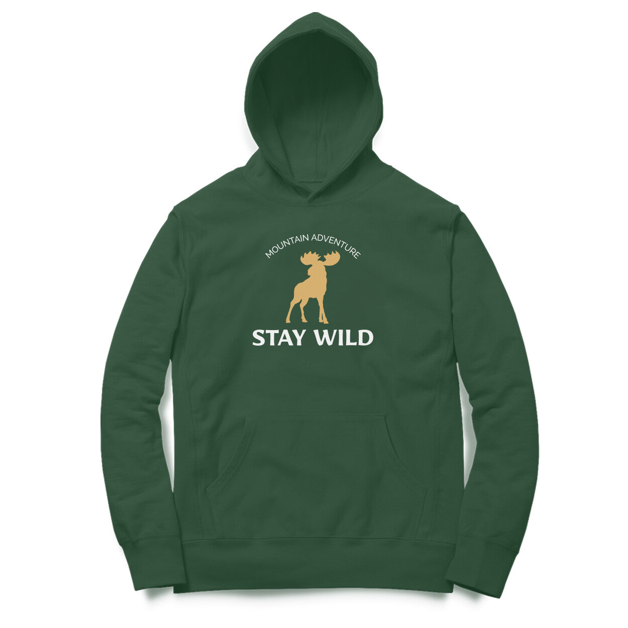 Stay Wild Hoodie-Olive Green-Snapper Choice