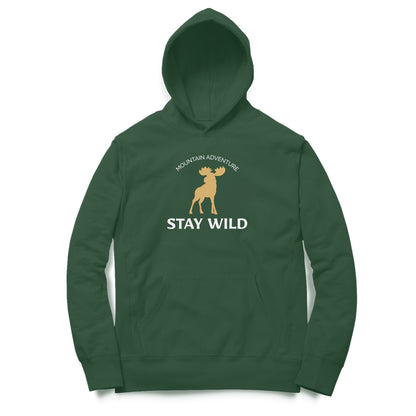 Stay Wild Hoodie-Olive Green-Snapper Choice