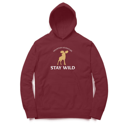 Stay Wild Hoodie-Maroon-Snapper Choice