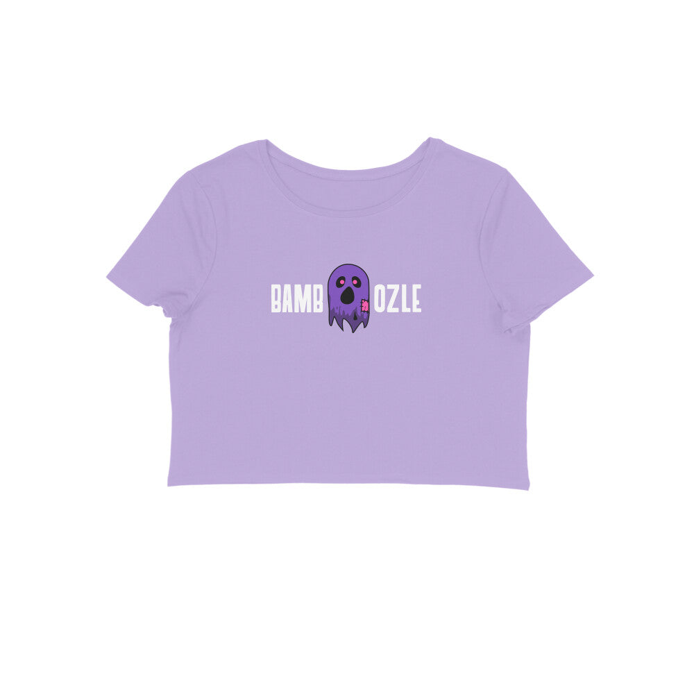 Bamboozle Crop t-shirt-Iris Lavender-Snapper Choice