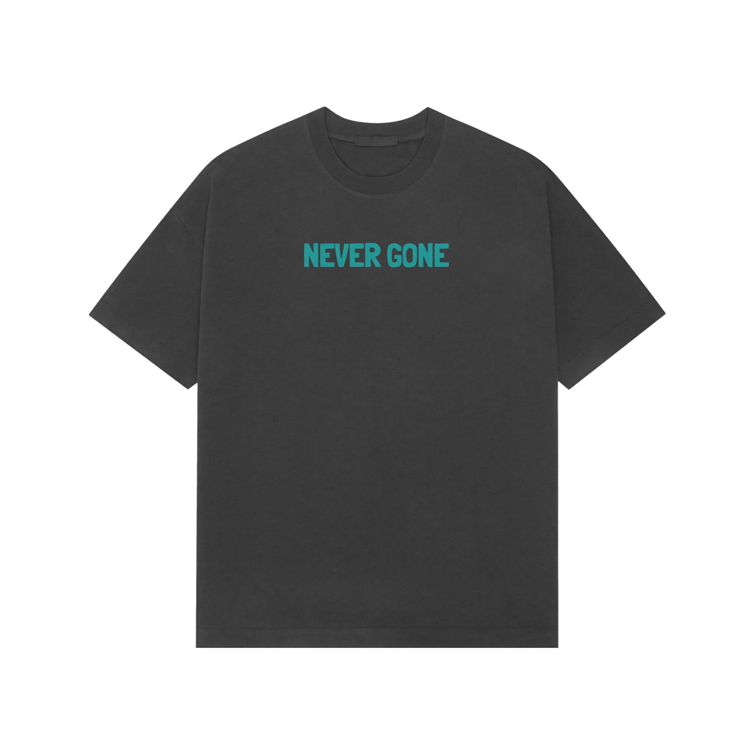 Never Gone oversized tshirt - Black- Snapper choice