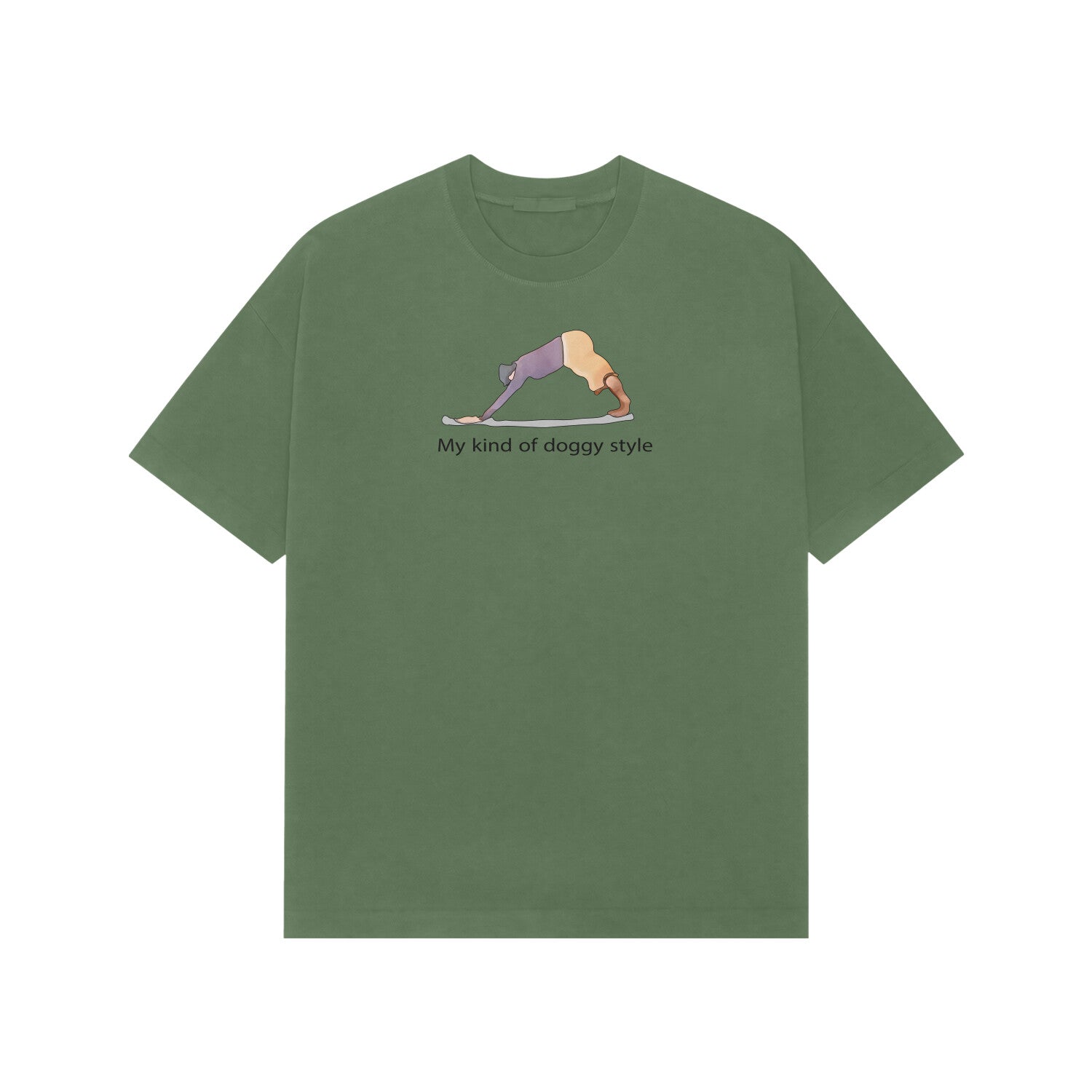 my kind of doggy style premium oversized t-shirt-Forest Green-Snapper Choice