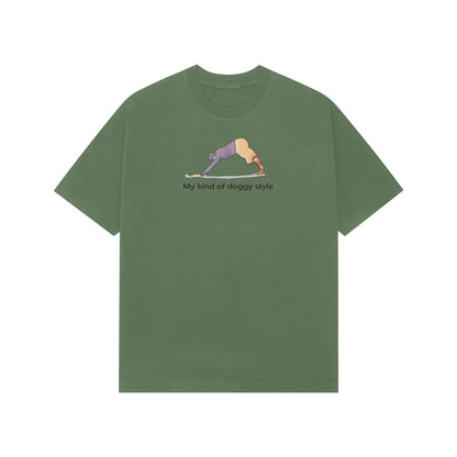 my kind of doggy style premium oversized t-shirt-Forest Green-Snapper Choice