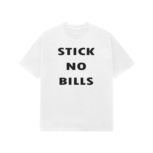 Stick no bills premium oversized t-shirt - White -Snapper Choice