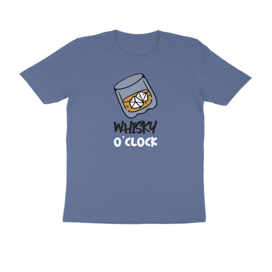 Whisky O clock men's t-shirt-Smoke Blue-Snapper Choice