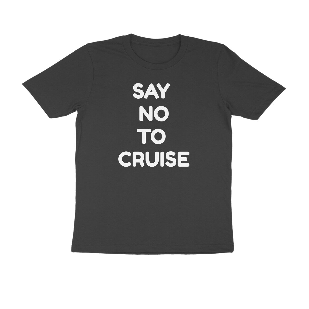 say no to cruise men's t-shirt - Black  - Snapper choice