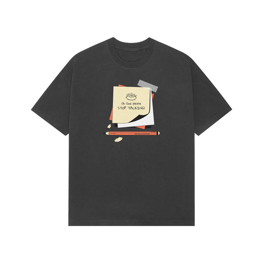 Oh God please stop talking Premium Oversized tshirt-Black-Snapper Choice