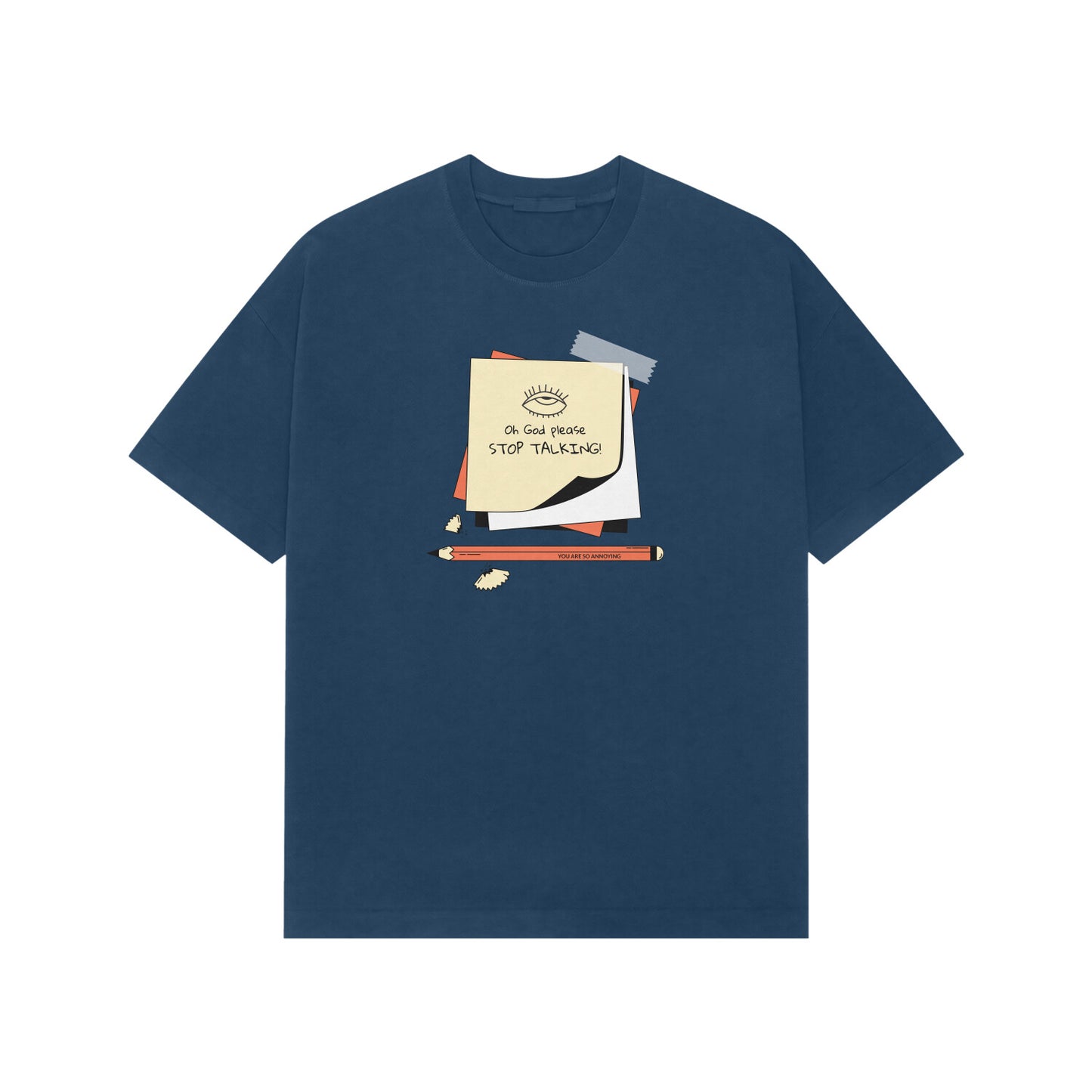 Oh God please stop talking Premium Oversized tshirt-Navy Blue-Snapper Choice