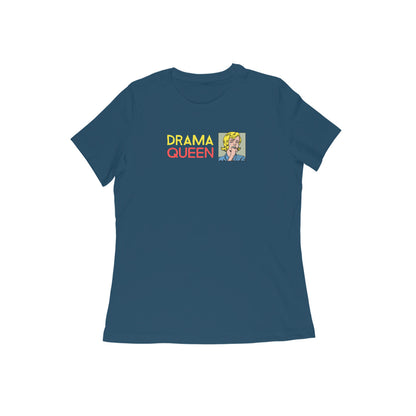 Drama Queen Women t-shirt-Navy Blue-Snapper Choice