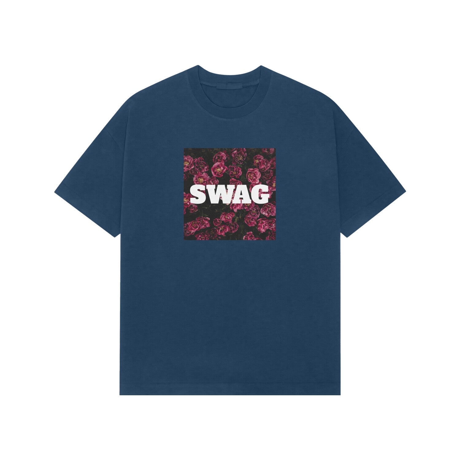 Swag Premium Oversized tshirt-Navy Blue-Snapper Choice