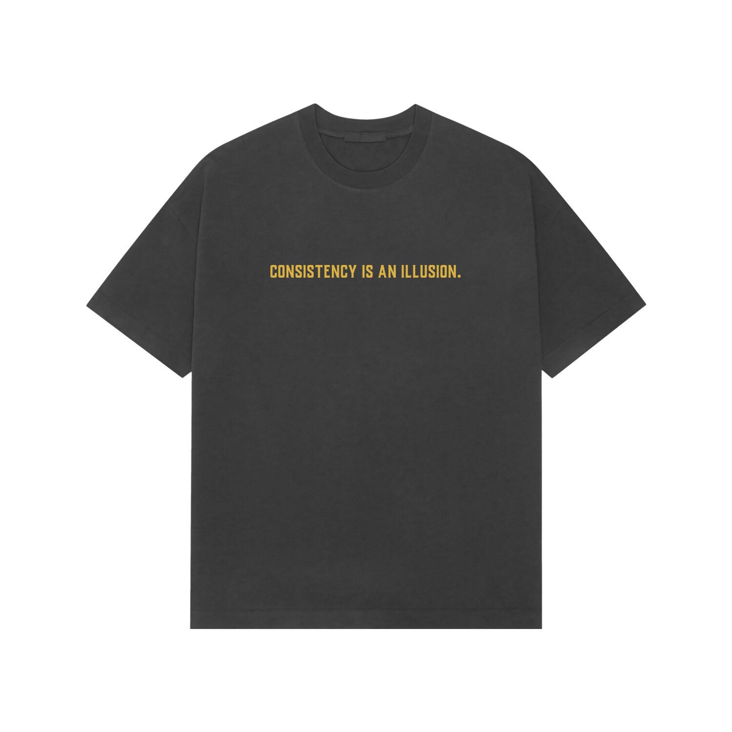 Consistency is an illusion Premium Oversized t-shirt-Black-Snapper Choice