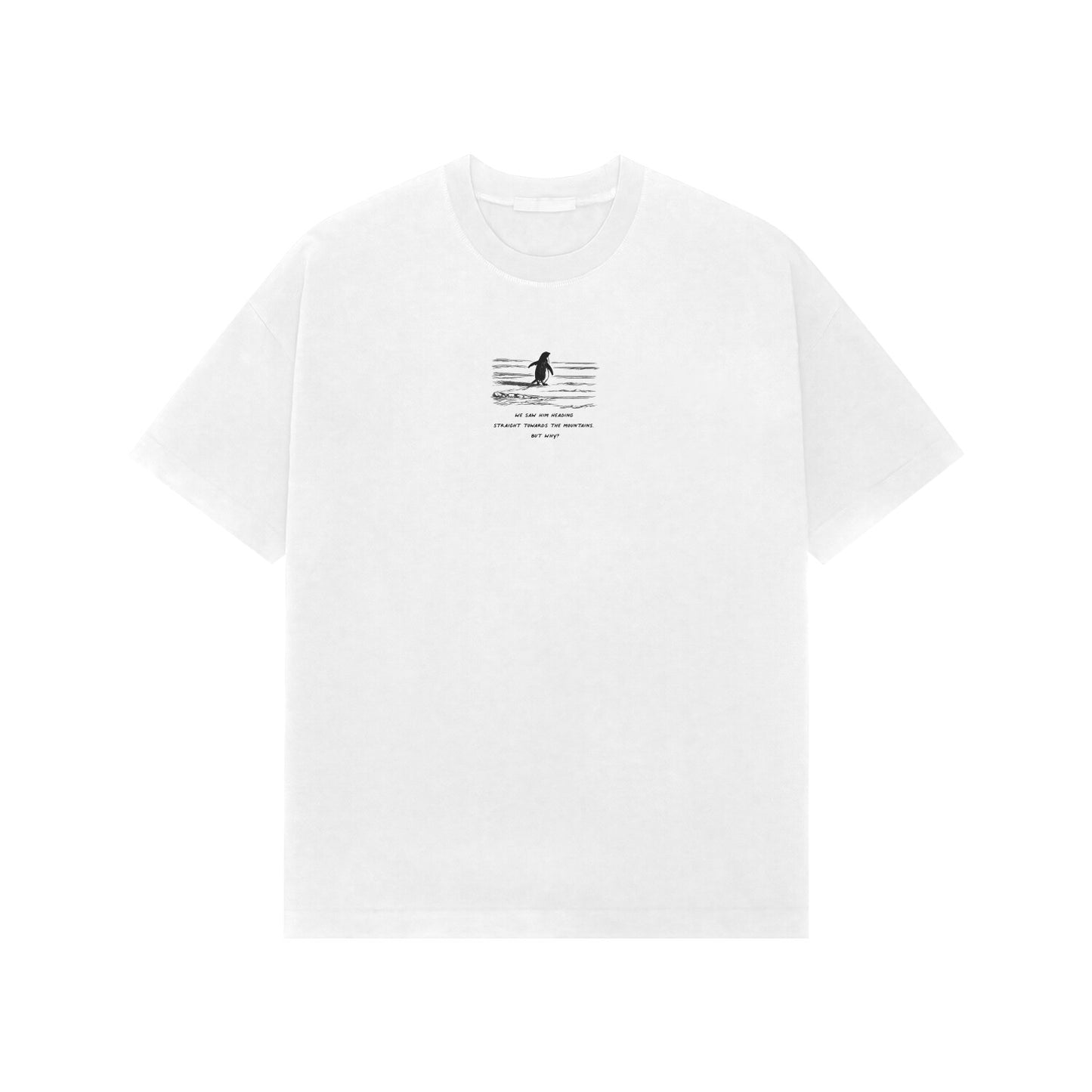 The Penguin Premium oversized t-shirt-White-Snapper Choice