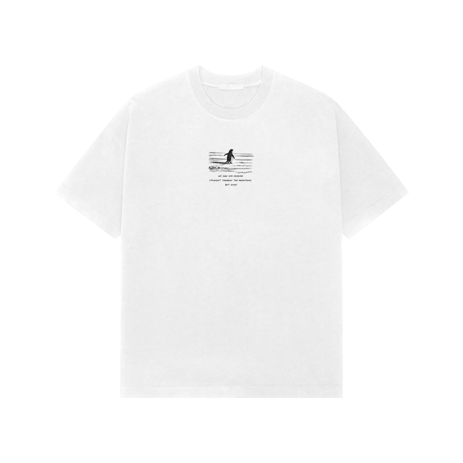 The Penguin Premium oversized t-shirt-White-Snapper Choice