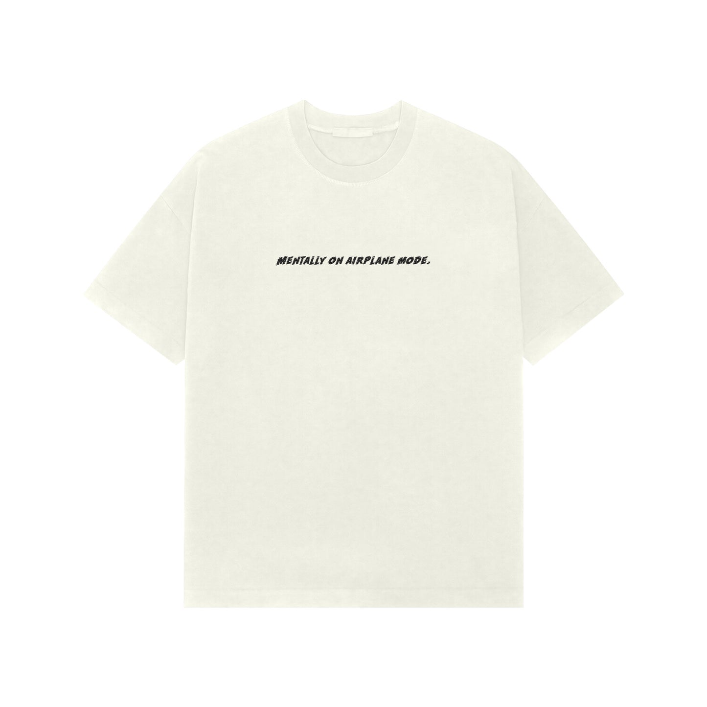 Mentally on airplane mode premium oversized tshirt-Ivory-Snapper Choice