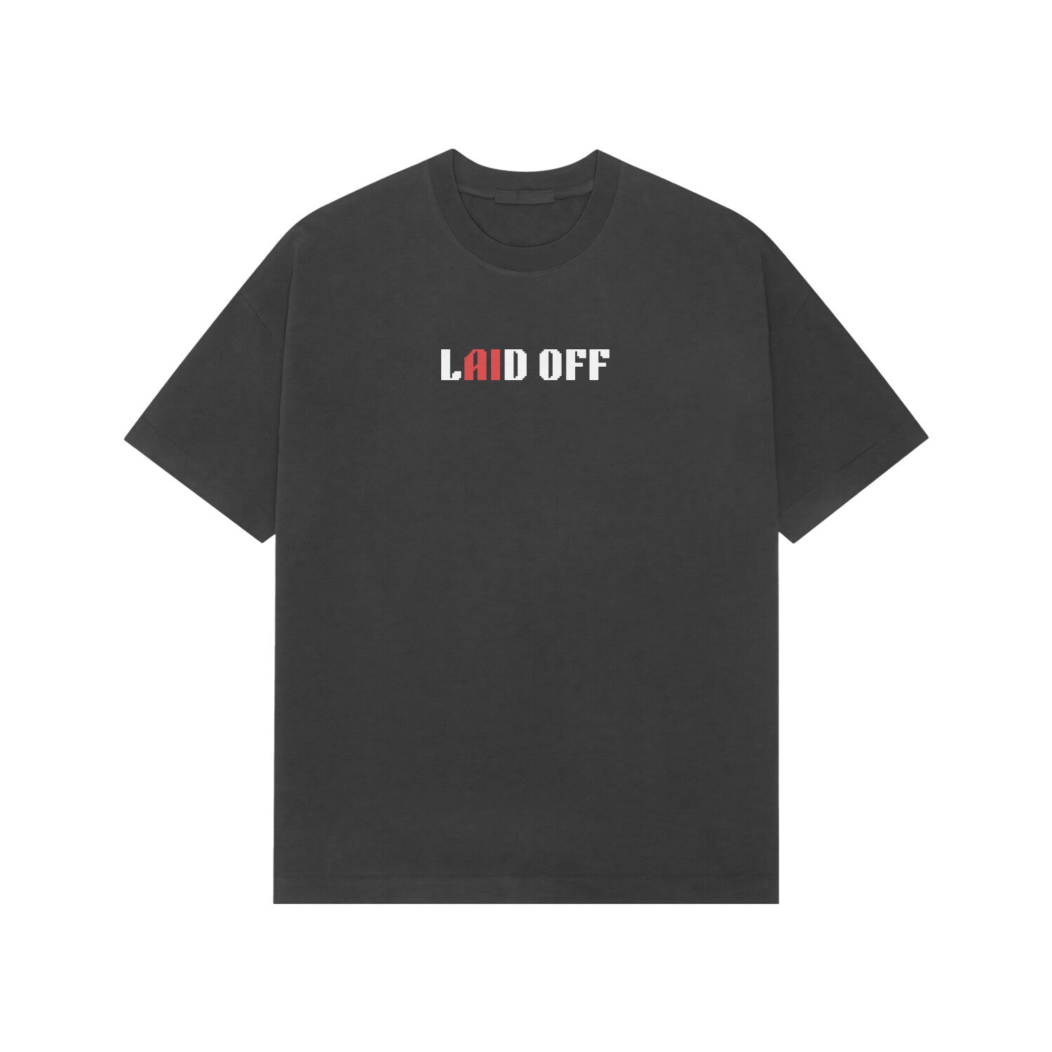 Laid Off premium oversized t-shirt-Black-Snapper Choice