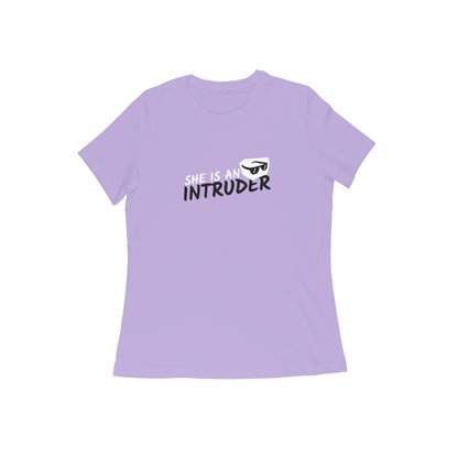 she is an intruder women t-shirt-Iris Lavender-Snapper Choice