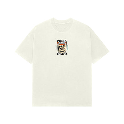 Drink hard premium oversized t-shirt-Ivory-Snapper Choice