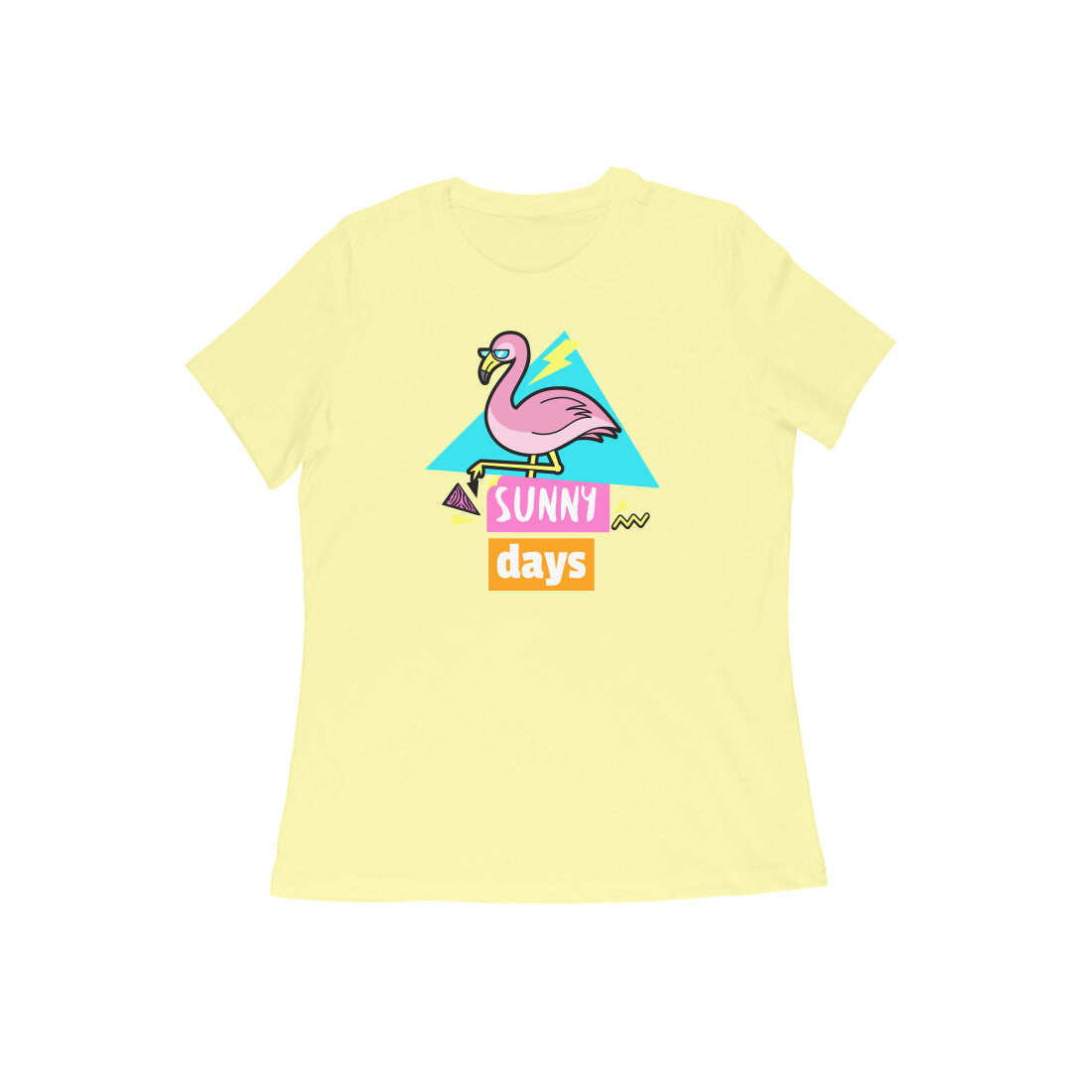 Sunny days women's t-shirt-Butter Yellow-Snapper Choice