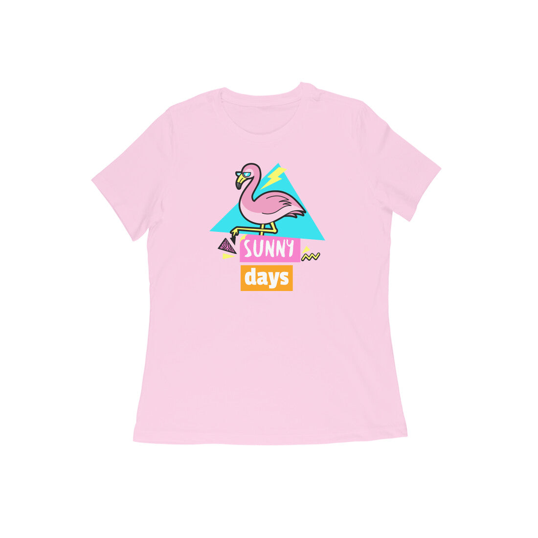 Sunny days women's t-shirt-Light Pink-Snapper Choice